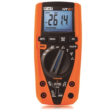 HT-INSTRUMENTS 0661 MULTIMETRE DIGITAL HT61 TRMS CAT TETRAPOLAR